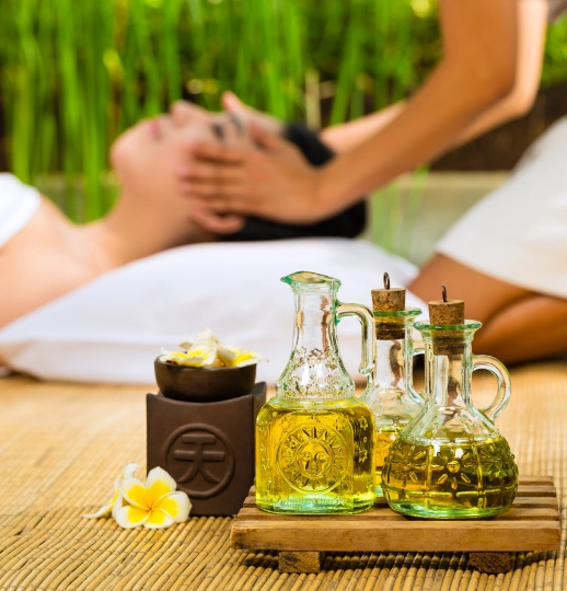 Traditional Thai massage therapy at Crown Thai Spa Mysore